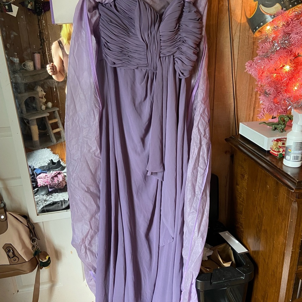 Elegant Lavender Evening Gown